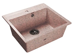 Granfest Мойка кухонная Quadro GF-Q560 Розовый – фотография-1